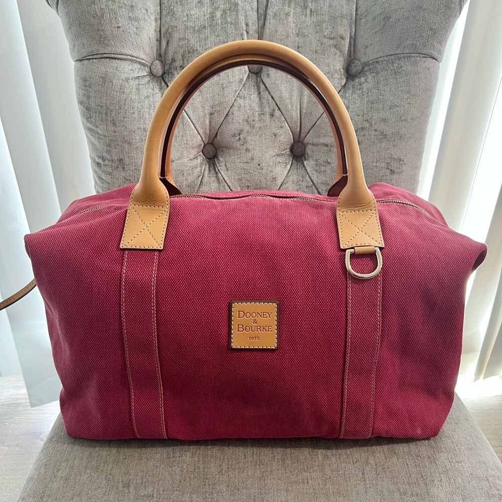 Dooney & Bourke Canvas Weekender Bag - VGUC